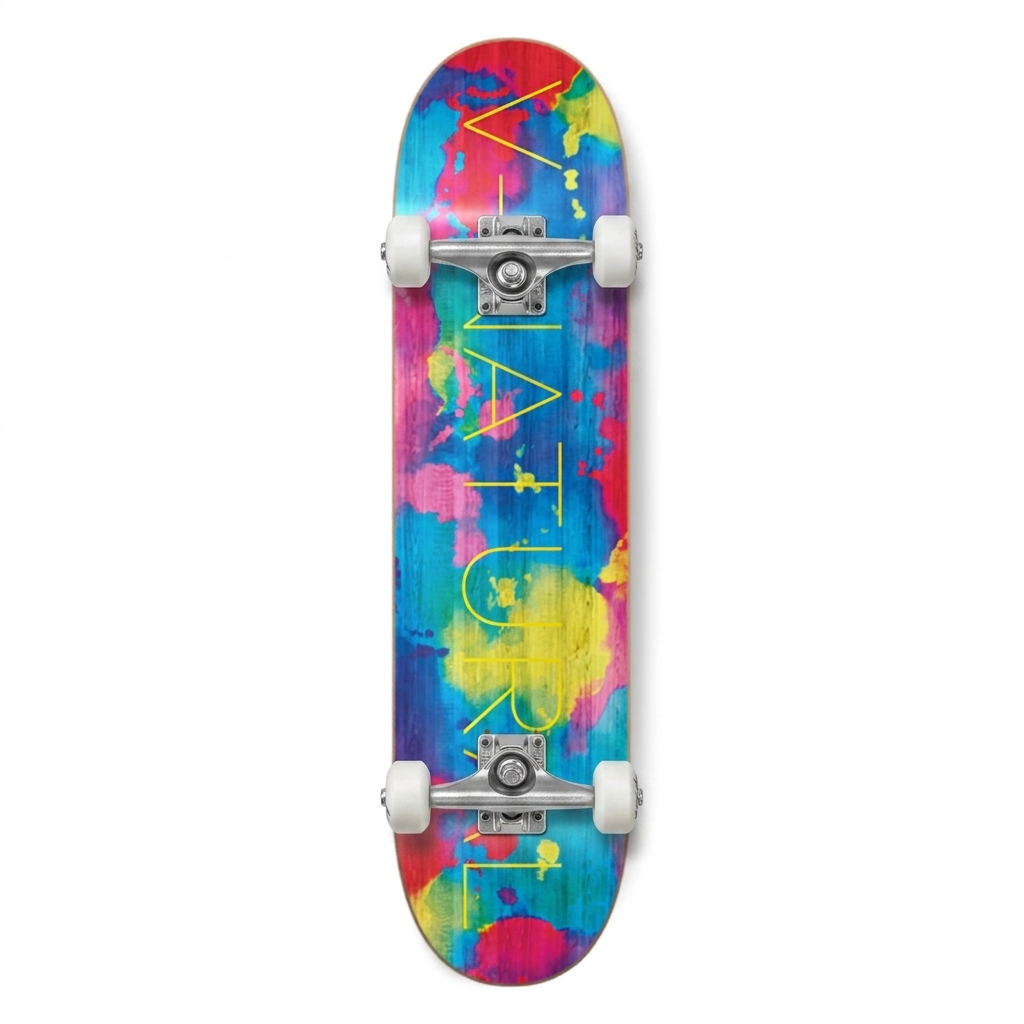 Skate Completo V-Natural - Aquarela