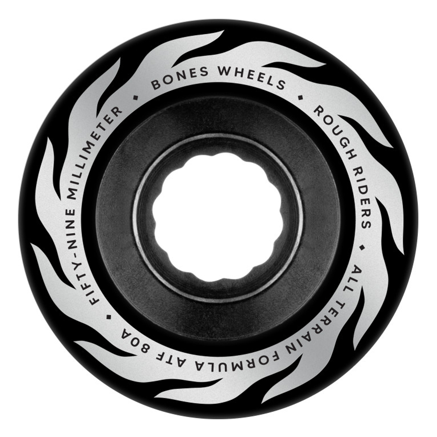 Llantas Bones - ATF Rough Rider eternal flame 59mm 80a 4pk black