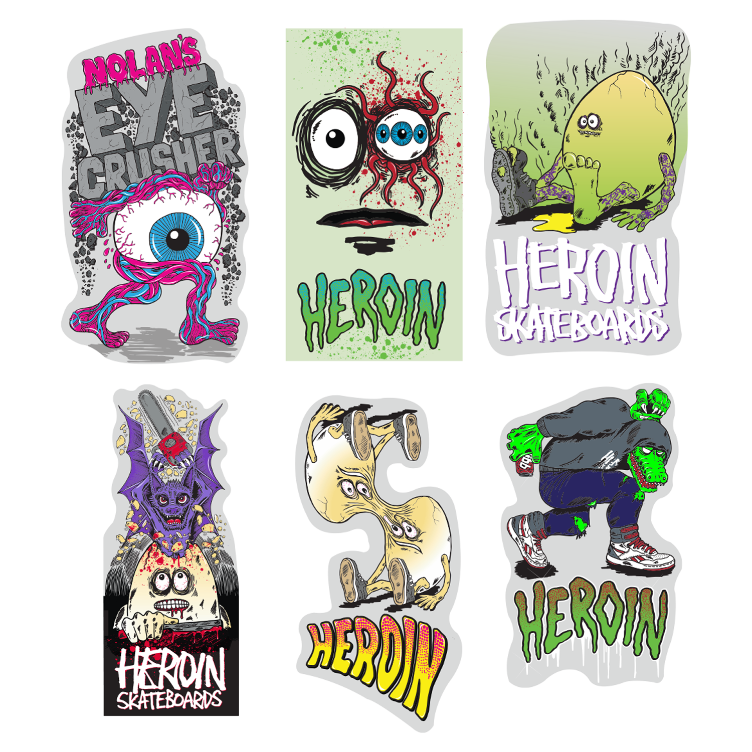 Sticker Heroin Eyes crusher