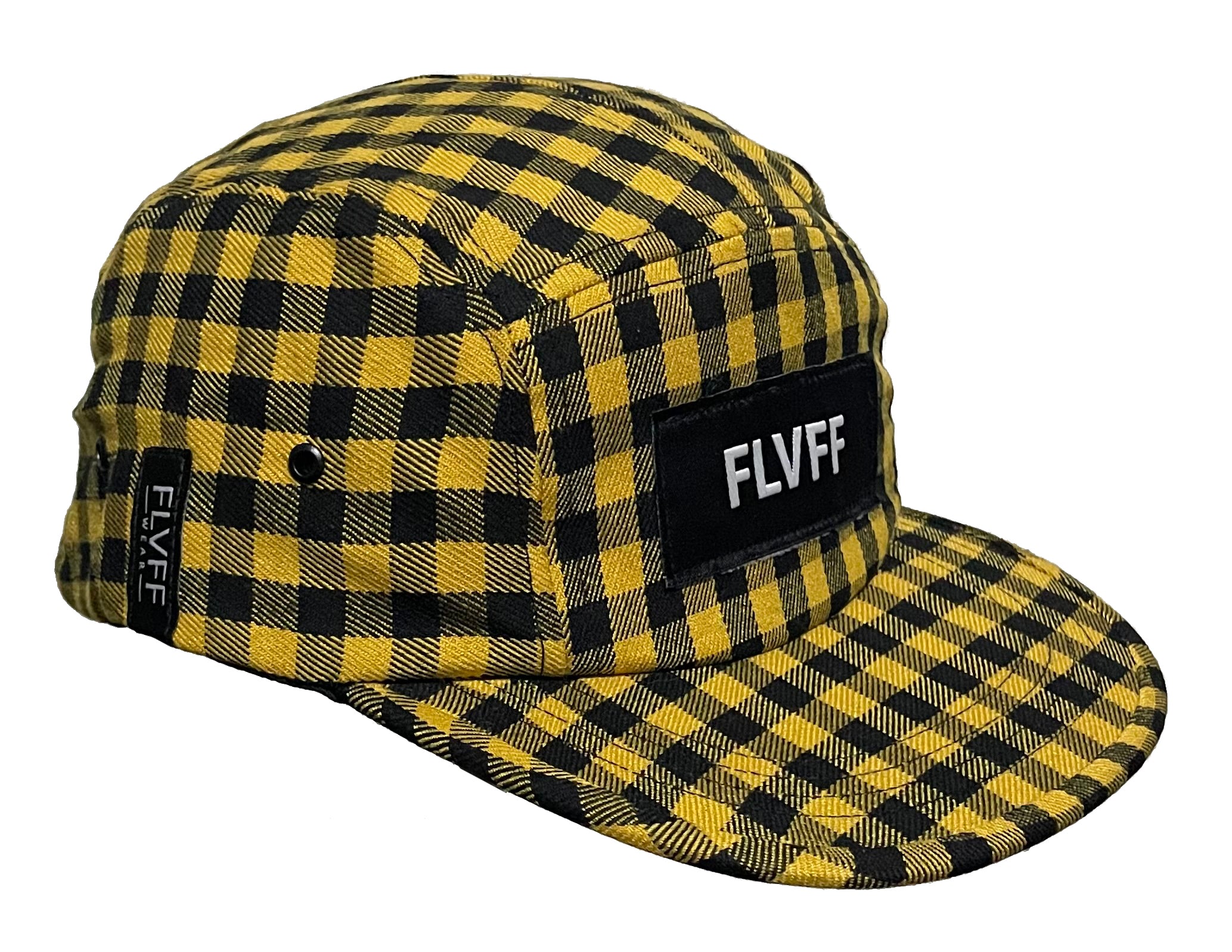 Gorra FLVFF - 5 Panel plaid Logo Brand