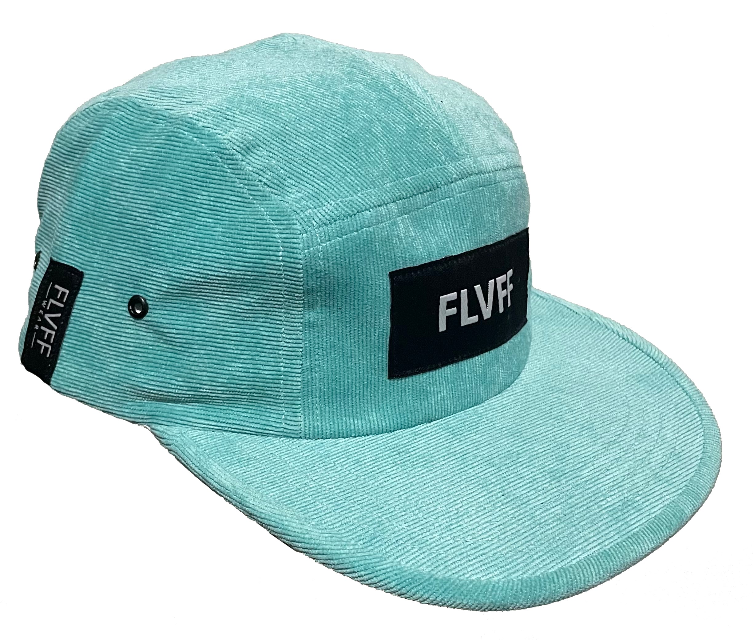 Gorra FLVFF - 5 Panel corduroy turq brand