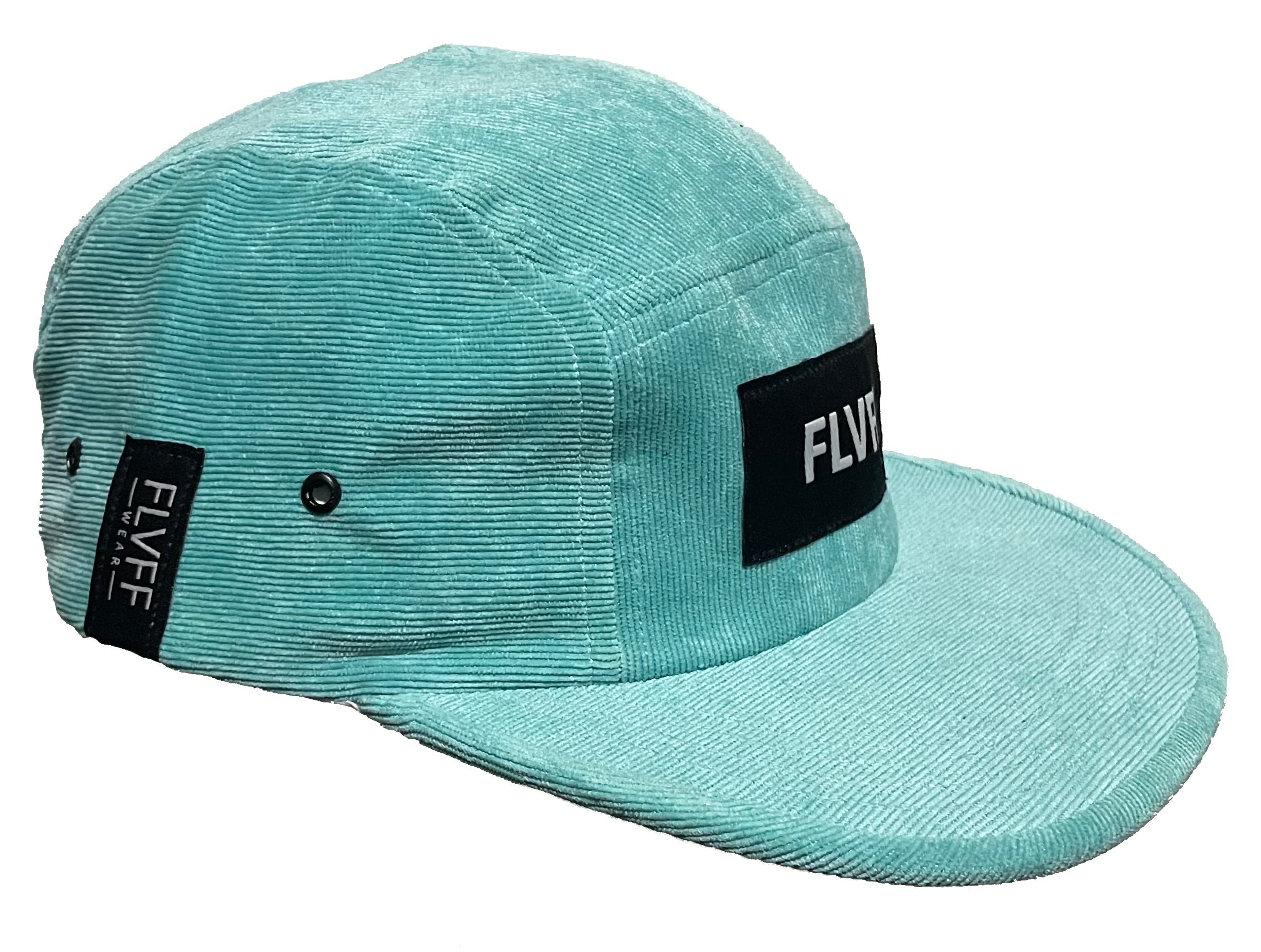 Gorra FLVFF - 5 Panel corduroy turq brand