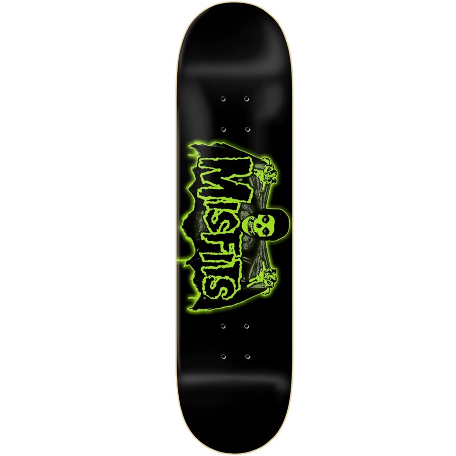 Tabla Zero Misfits bat fiend Glow in the dark 8.25