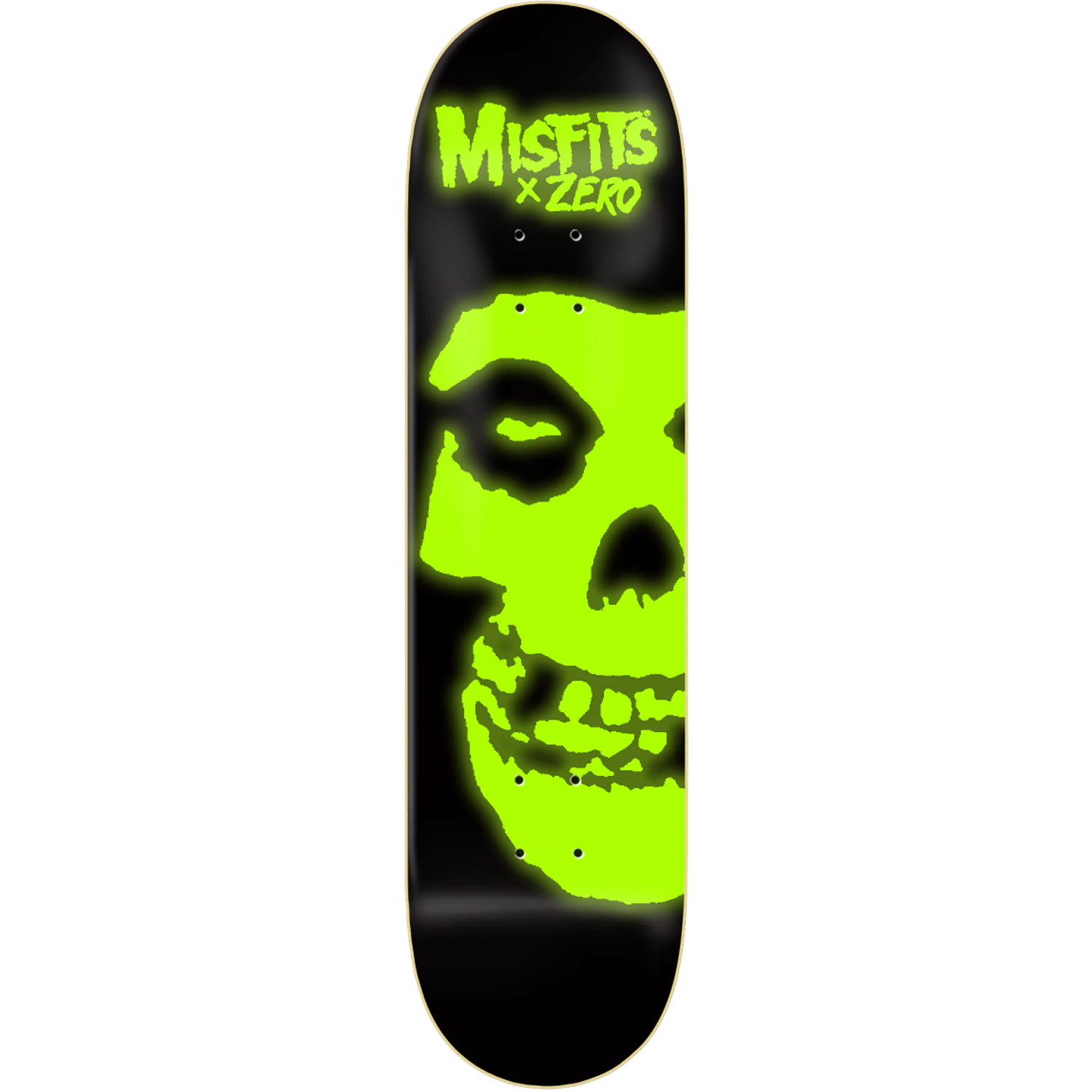 Tabla Zero Misfits fiend Skull Glow in the dark 8.25
