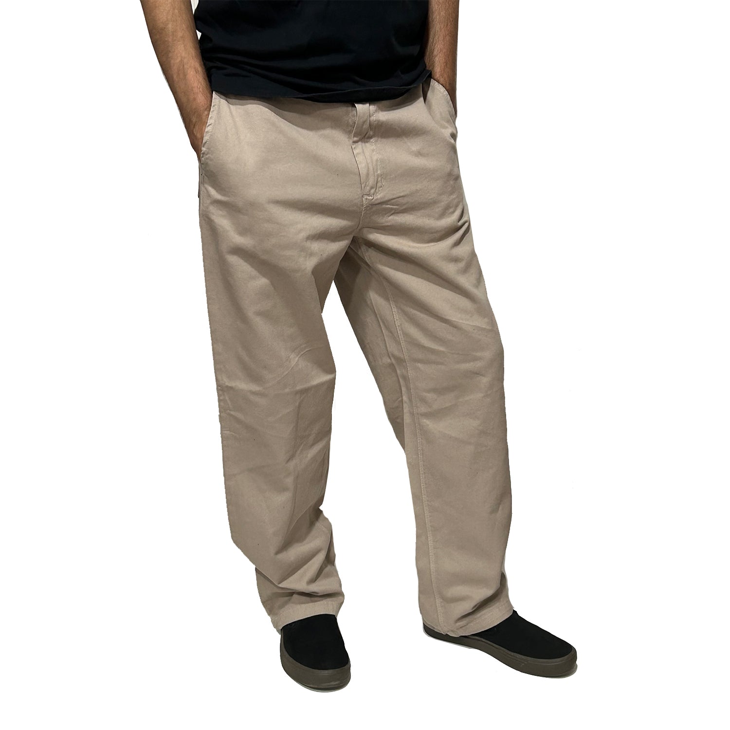 Pantalon V-Natural Baggy Ancho Beige