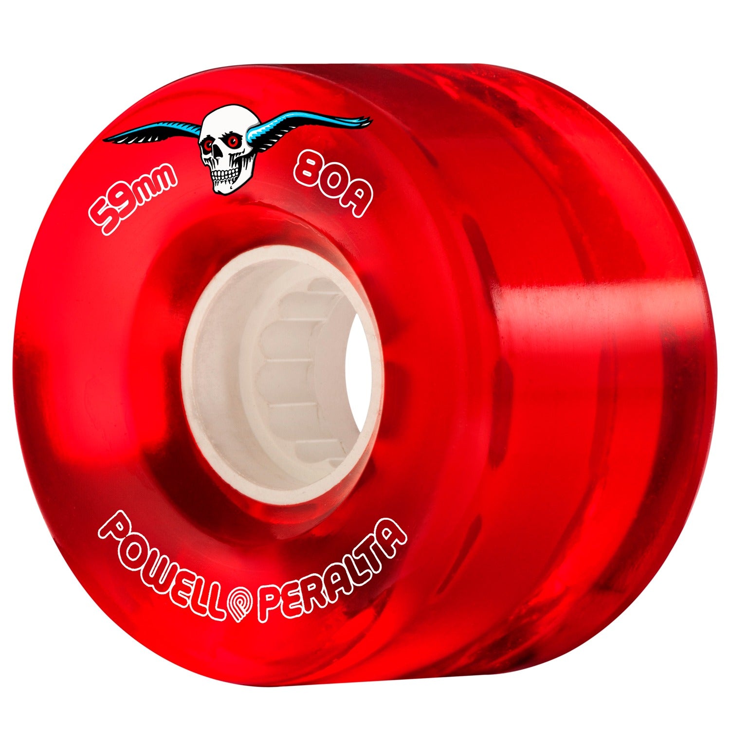 Llantas Powell Peralta Clear Cruiser 59, 63mm red