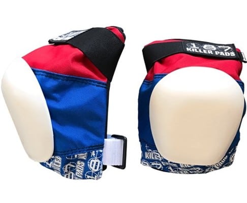 Proteccion Pro Knee Pad Red White Blue