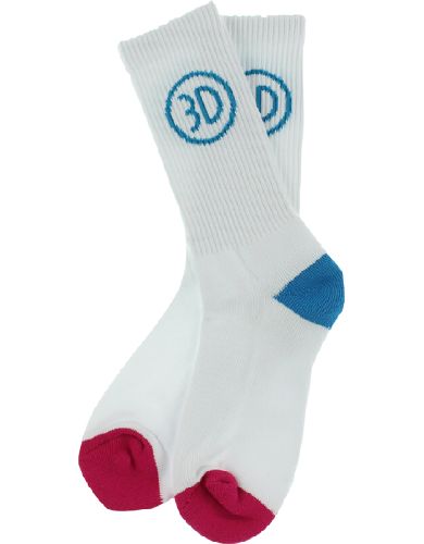 Medias 3D Logo white