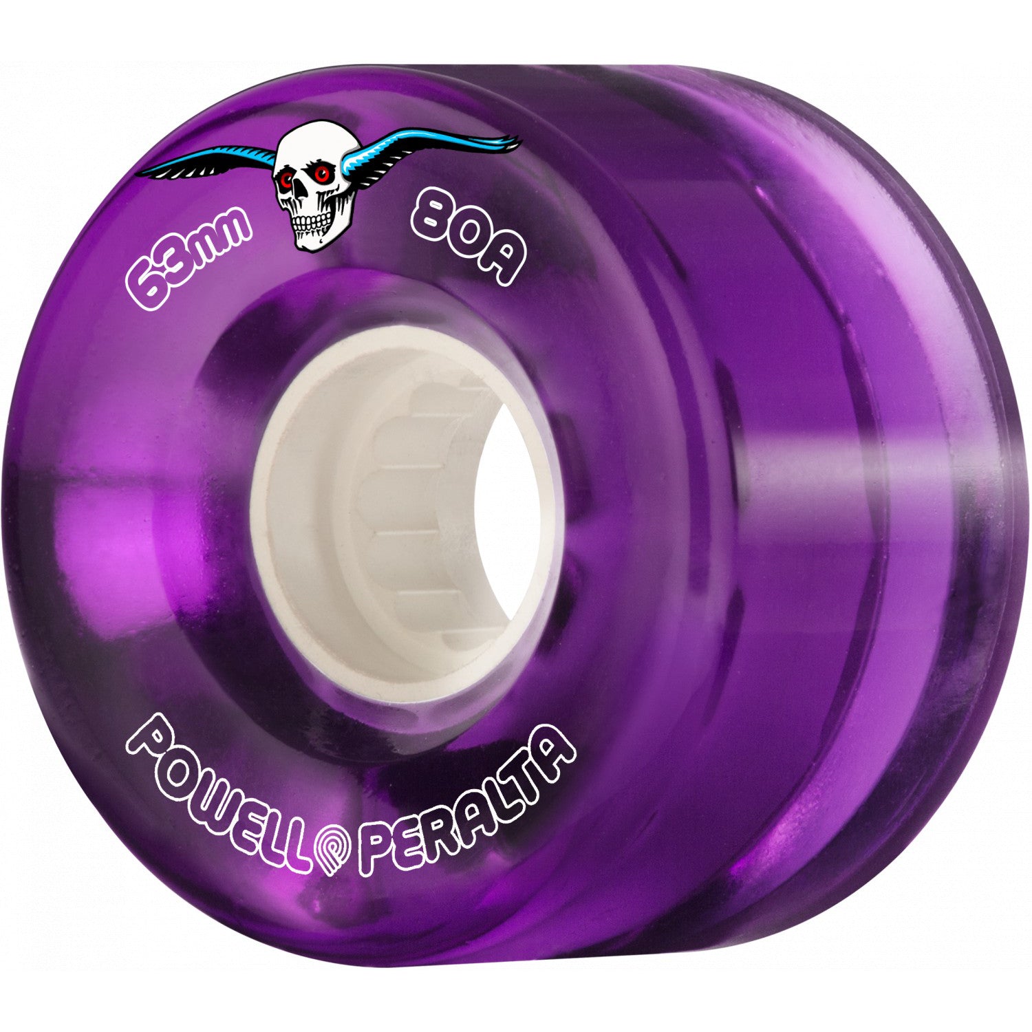 Powell Peralta Clear Cruiser Purple 63mm 80A 4pk