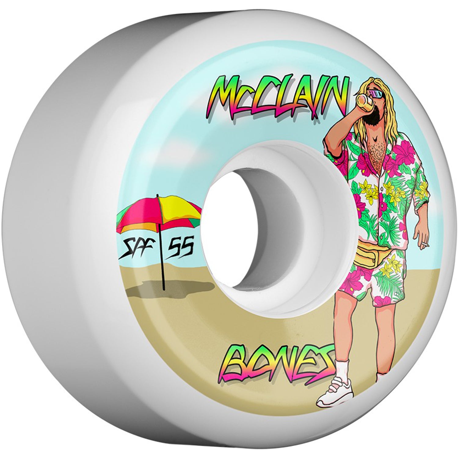 Llantas Bones - SPF Pro McClain Beach Bum Sidecuts P5 55mm 4pk