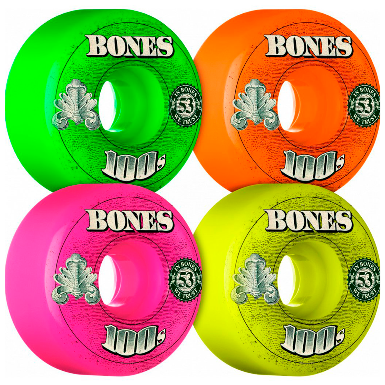 Llantas Bones - 100's Mixup Party Pack OG Formula 52mm