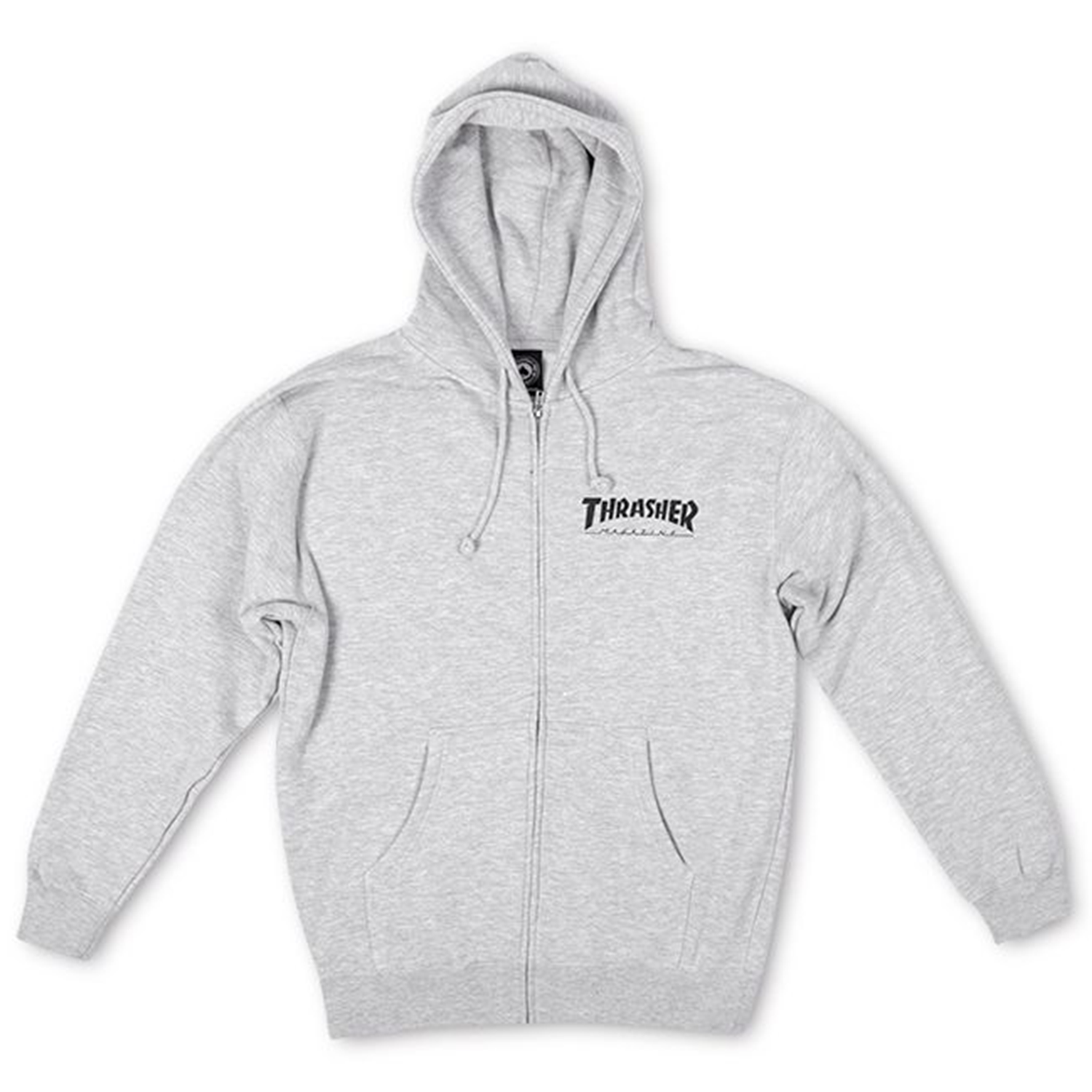 Capucha Thrasher - Logo Magazine Zip Grey
