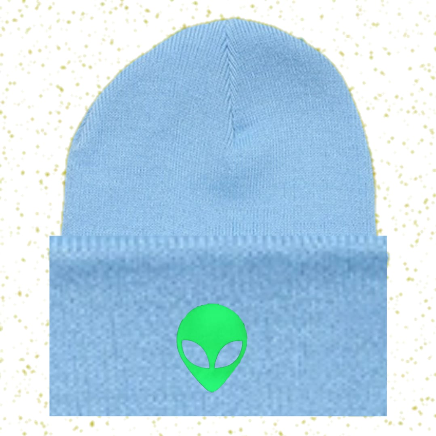 Chullo Alien Logo Glow celeste