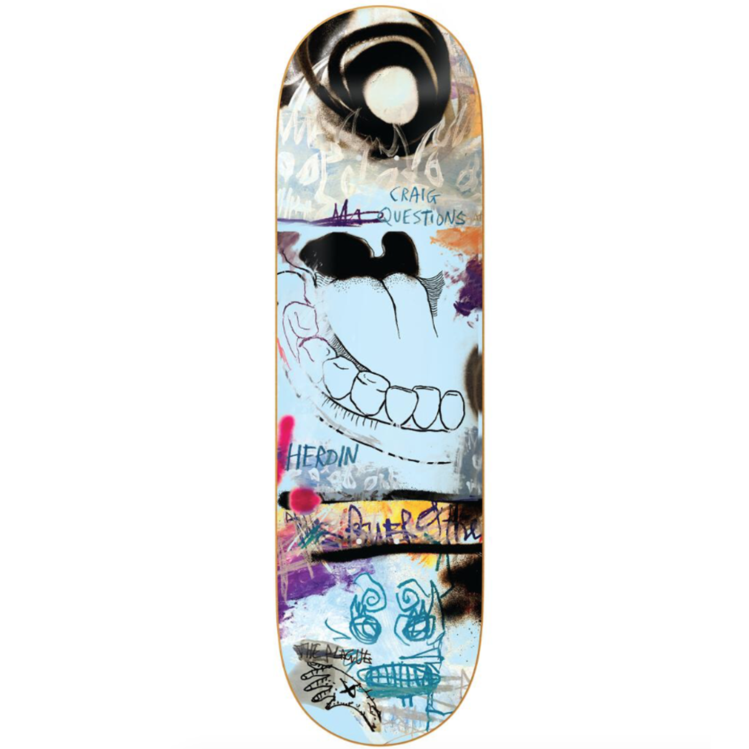 Tabla Heroin Craig Painted - 9"