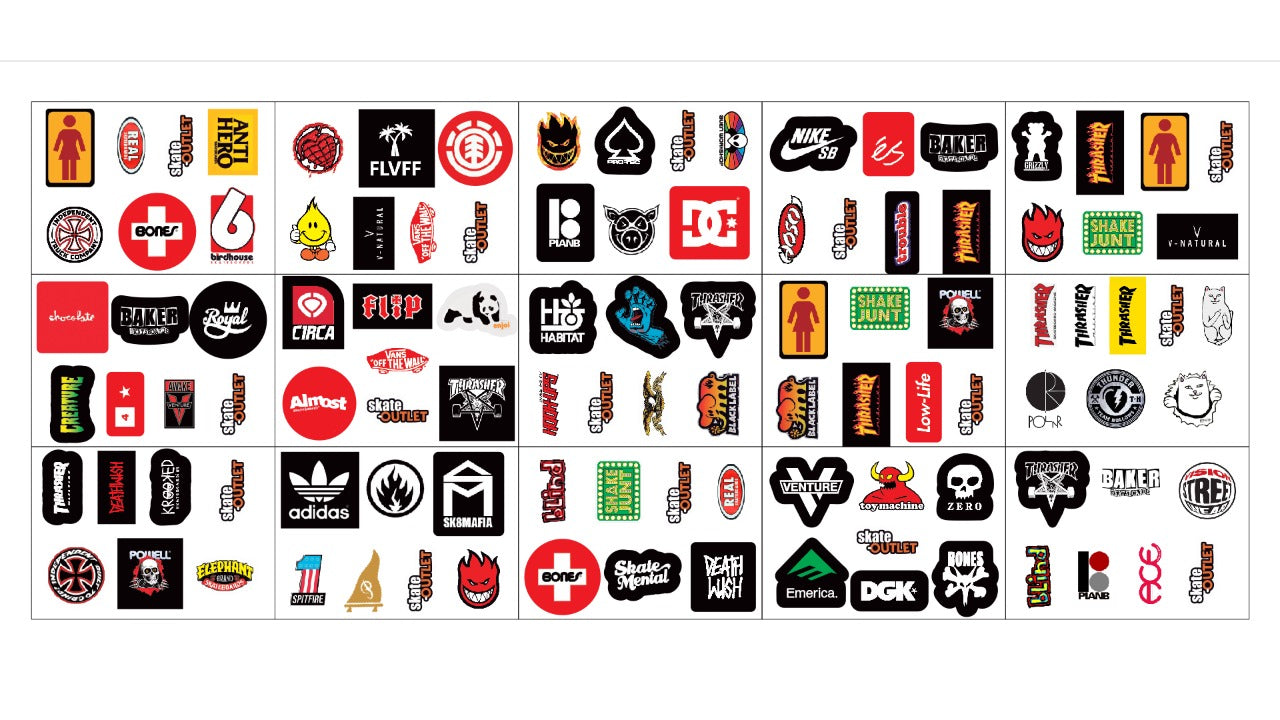 Stickers para Fingerboards - varios