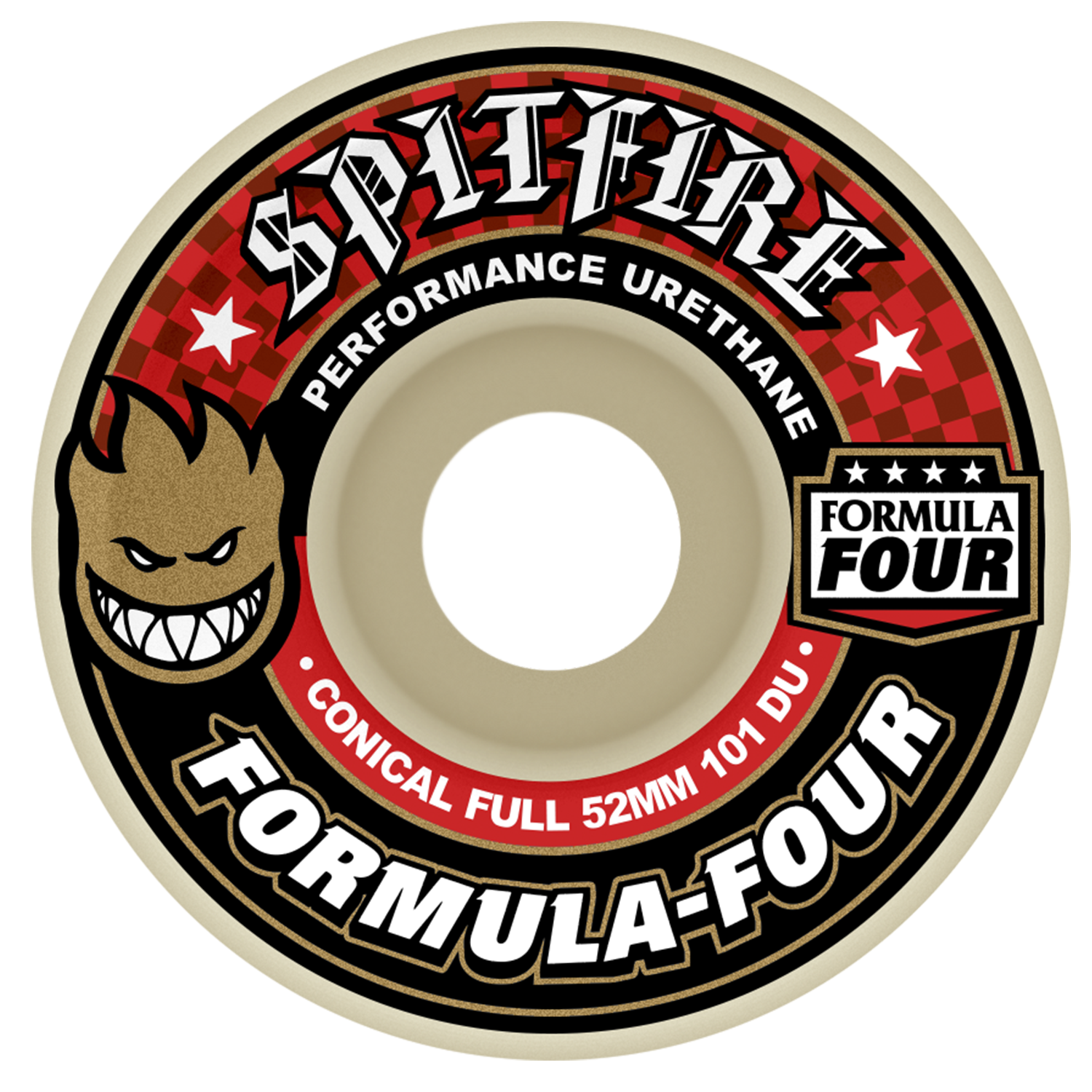 Llantas Spitfire Conical Full red- 53, 54, 56mm 101A