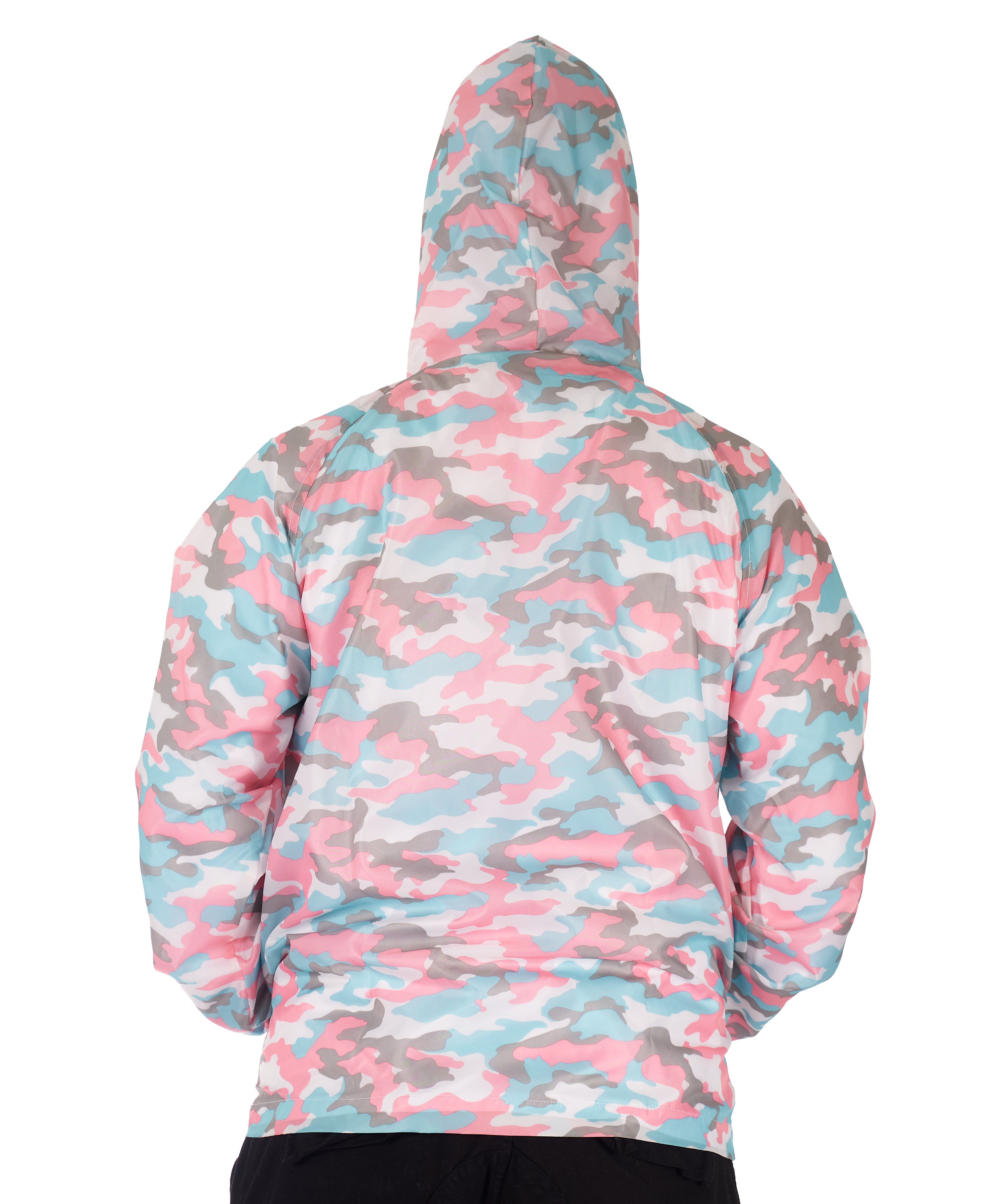 Casaca V-Natural camo pink cortaviento