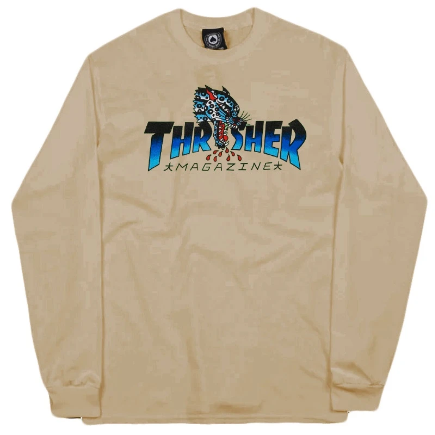 Polo manga larga Thrasher Leopard