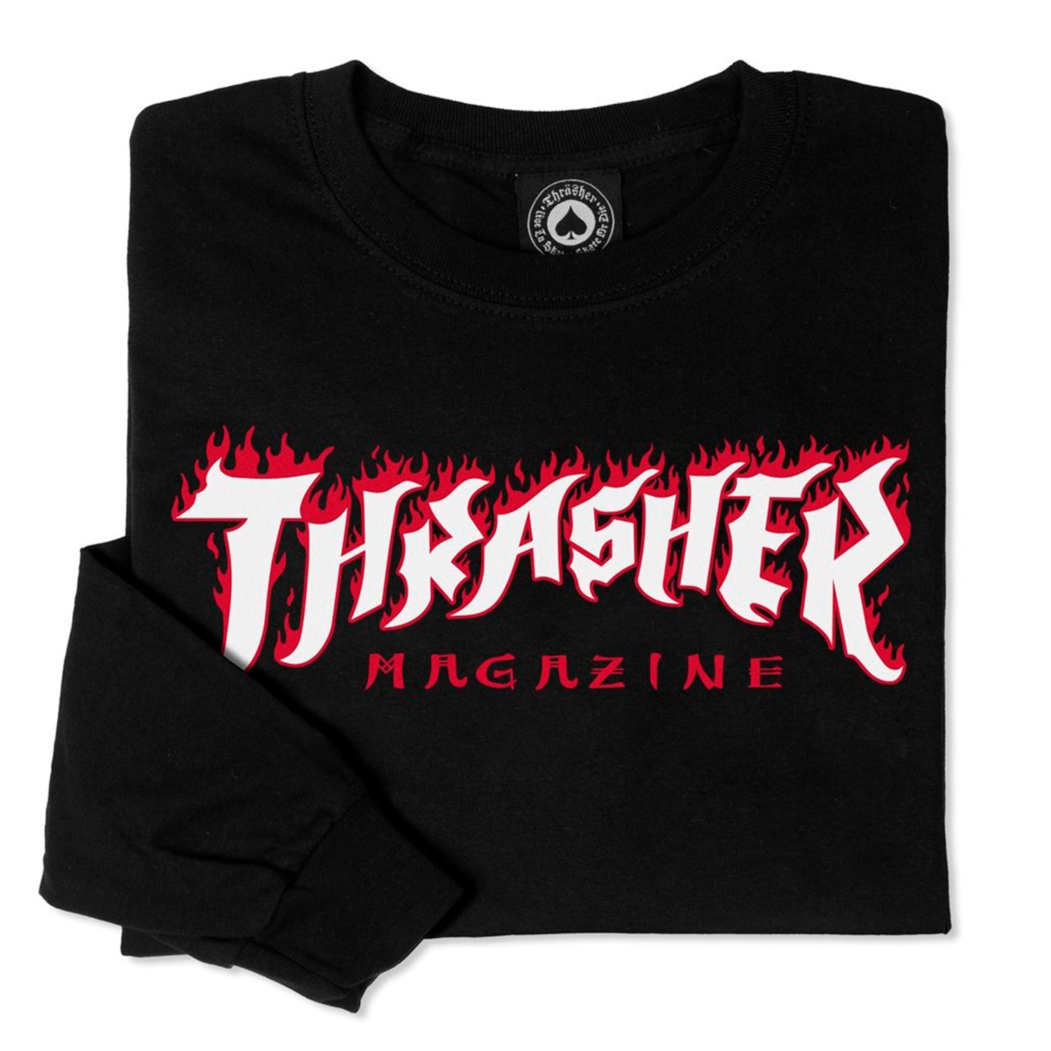 Thrasher Polo manga larga Possessed blk
