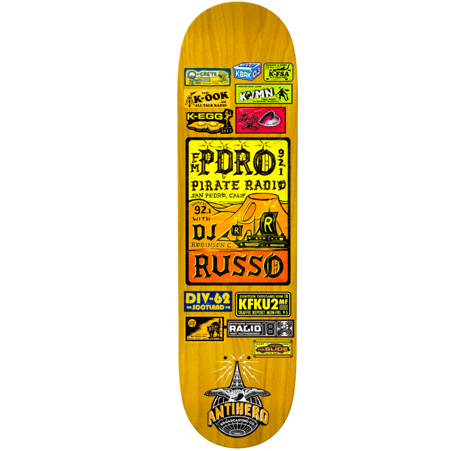 Tabla Antihero Russo Broadcasting - 8.38''