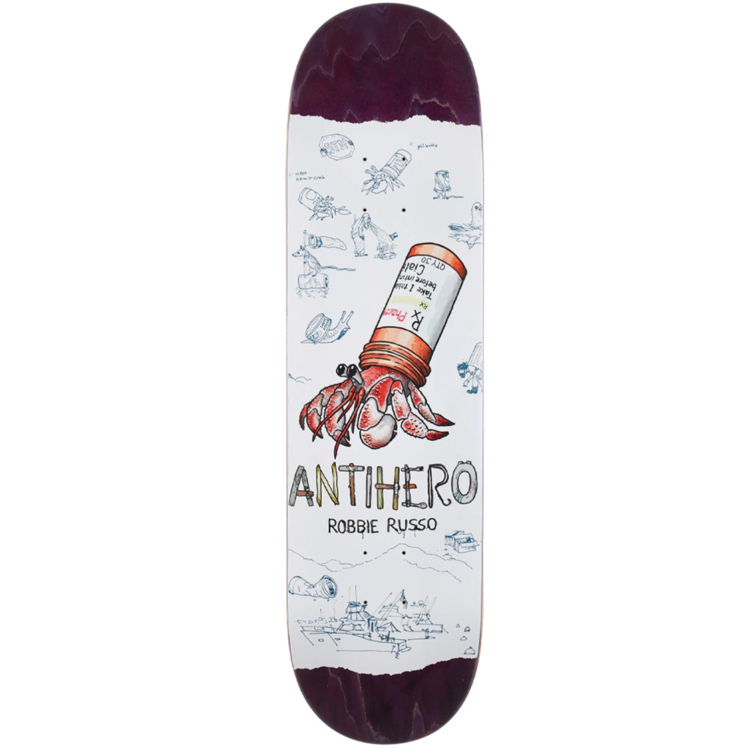 Tabla Antihero Russo Recycling - 8.25''