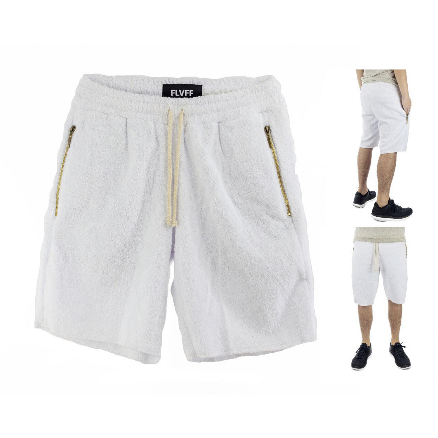 Short FLVFF Felpa blanco