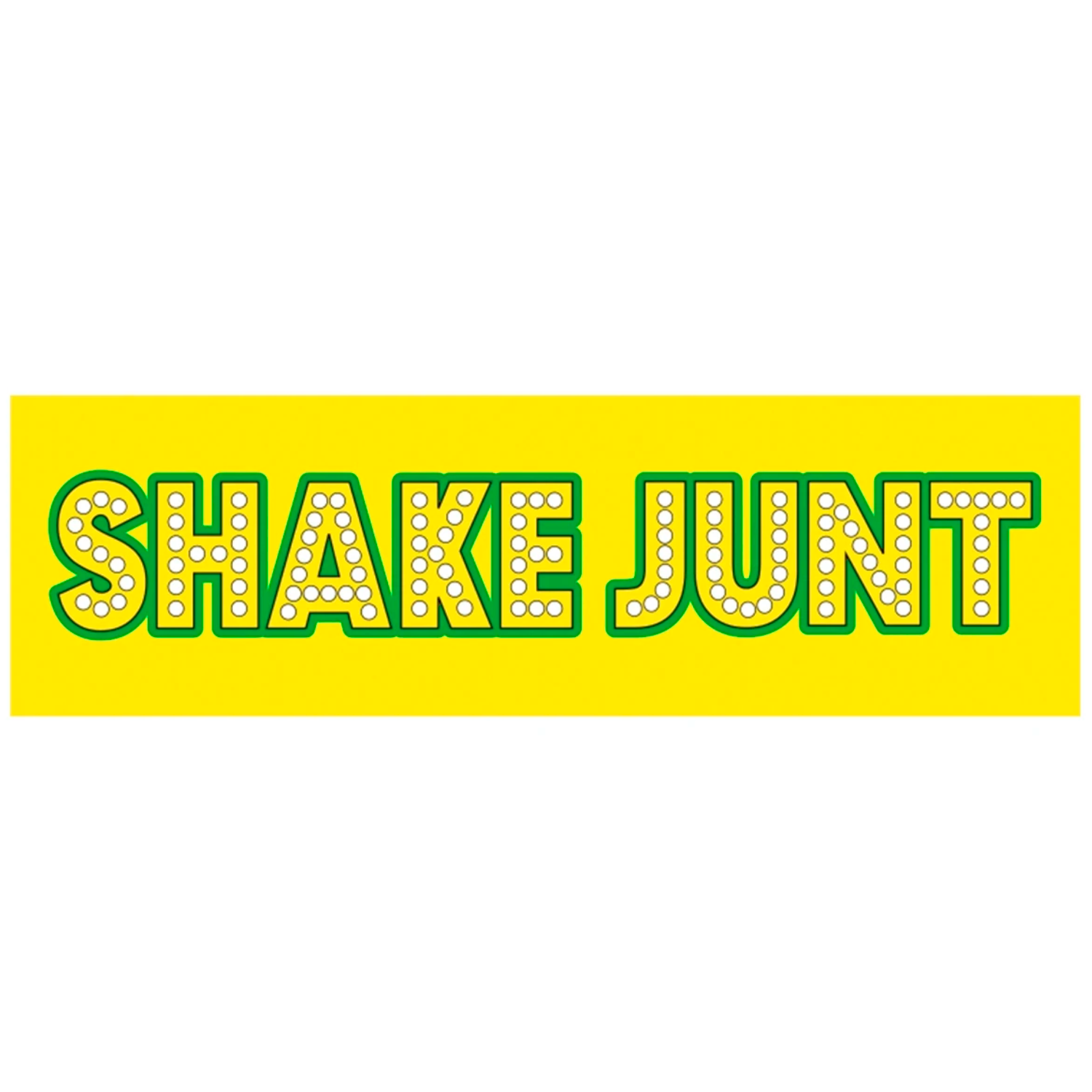 Sticker Shake Junt Logo yellow