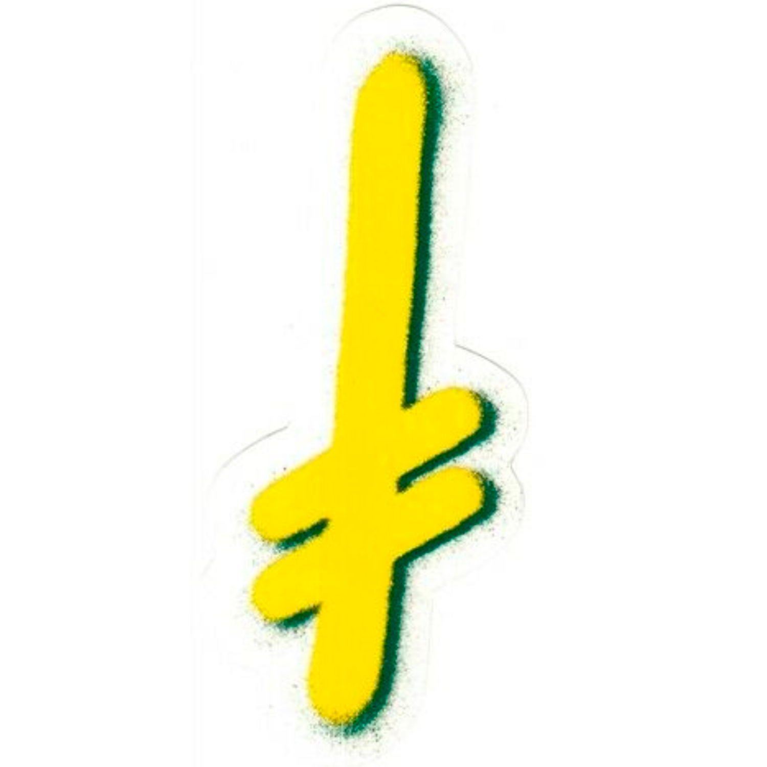 Sticker Deathwish - Gang spray yellow