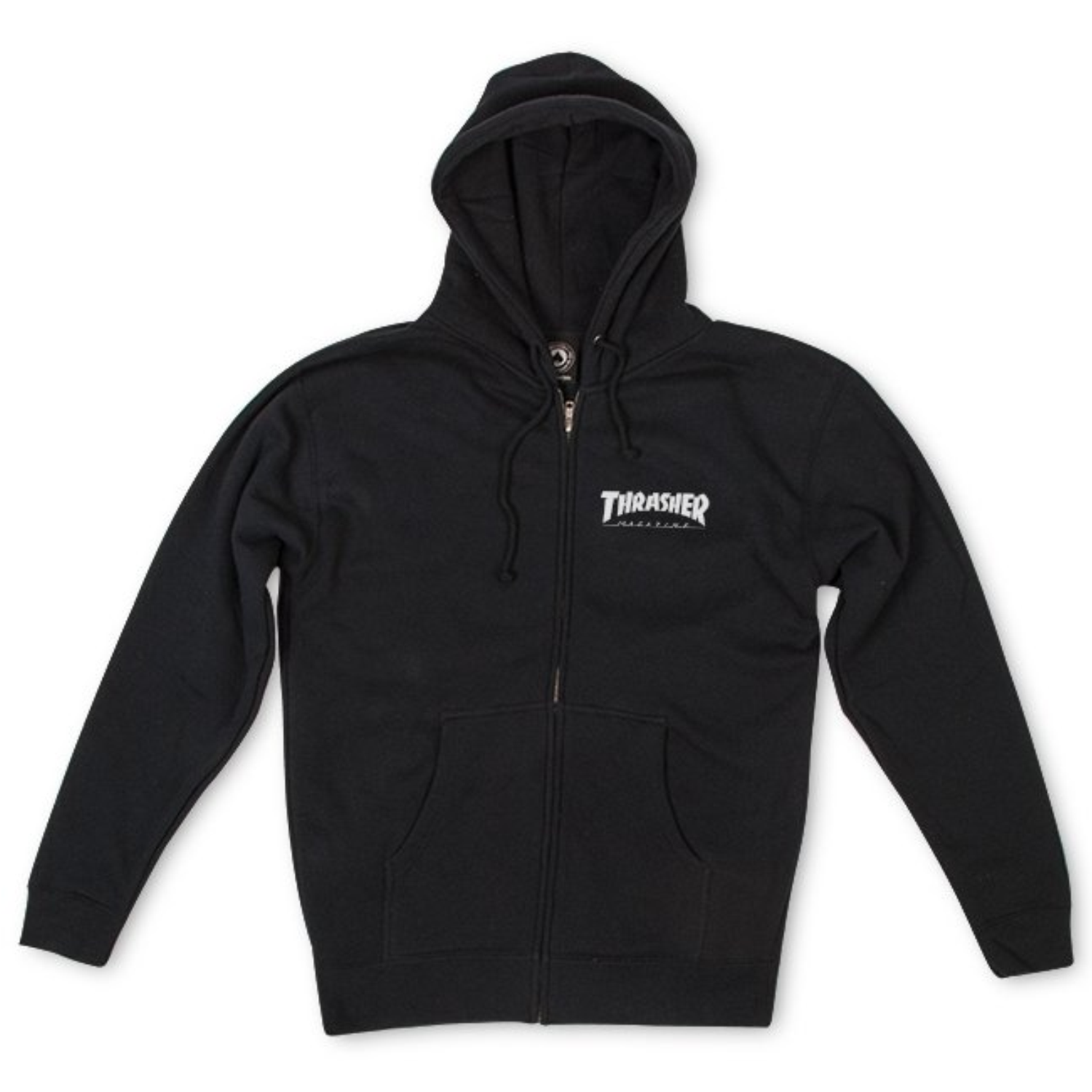 Capucha Thrasher - Logo Magazine Zip black