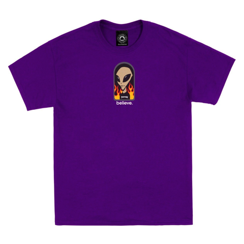 Polo Alien Workshop Believe by Thrasher purple