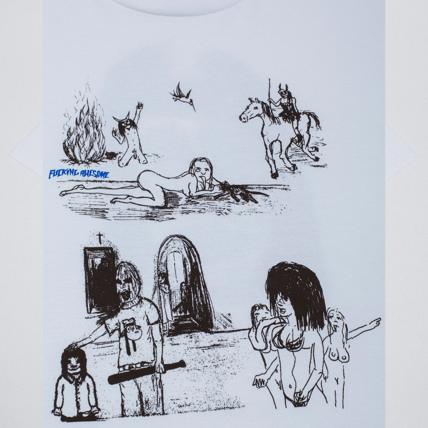 Polo Fucking Awesome - Dillustrated white