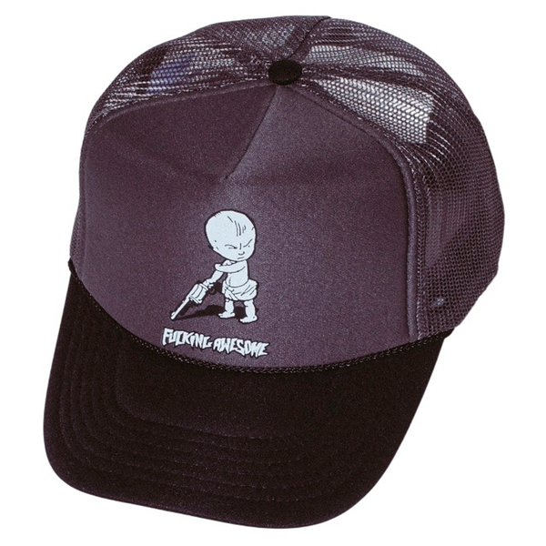 Gorra Fucking Awesome Gun baby trucker Grey