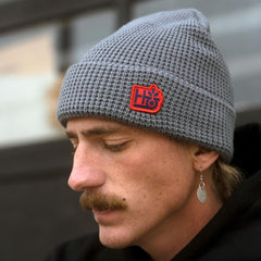 Chullo Habitat Waffle Knite Pod Beanie Grey