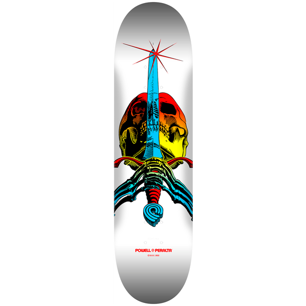Tabla Powell Peralta Skull & Sword Yellow fade 8.25