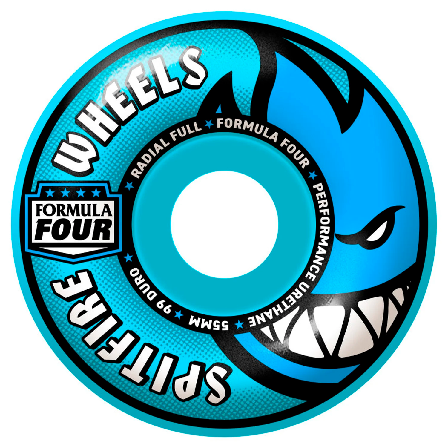 Llantas Spitfire - F4 radial full Light blue 55mm