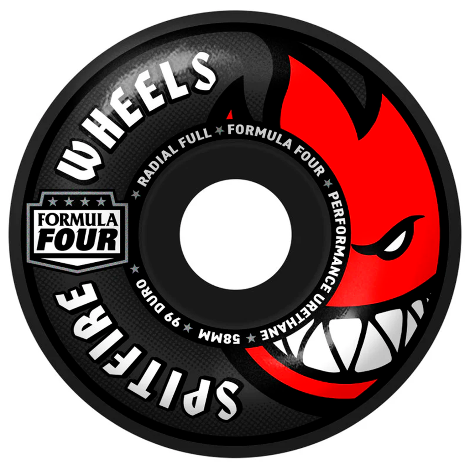 Llantas Spitfire - F4 radial full black 99a 58mm