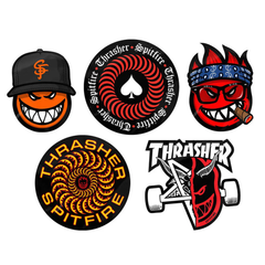 Sticker Spitfire x Thrasher Paquete de 5 unidades