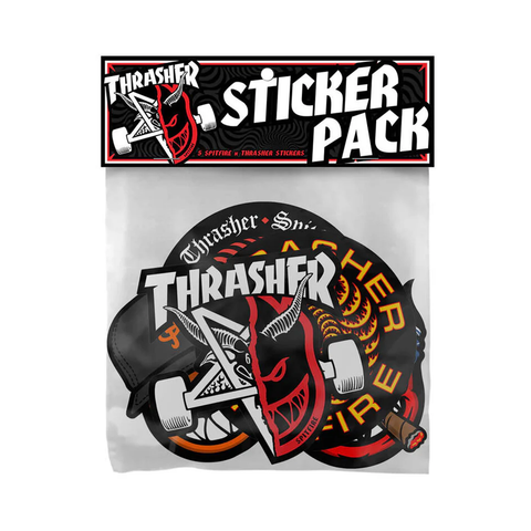 Sticker Spitfire x Thrasher Paquete de 5 unidades