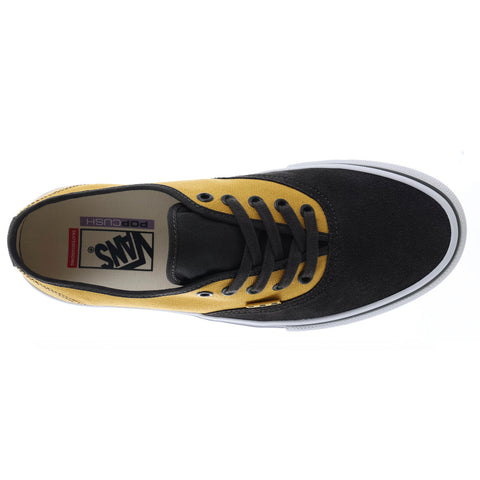 Zapatillas Vans Skate Authentic Shoes - fade black_mustard 8.5