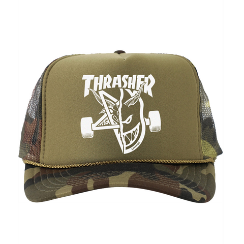 Gorra Thrasher X Spitfire Thrash & burn trucker camo