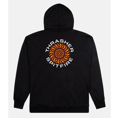 Capucha Thrasher x Spitfire classic swirl black talla M, L