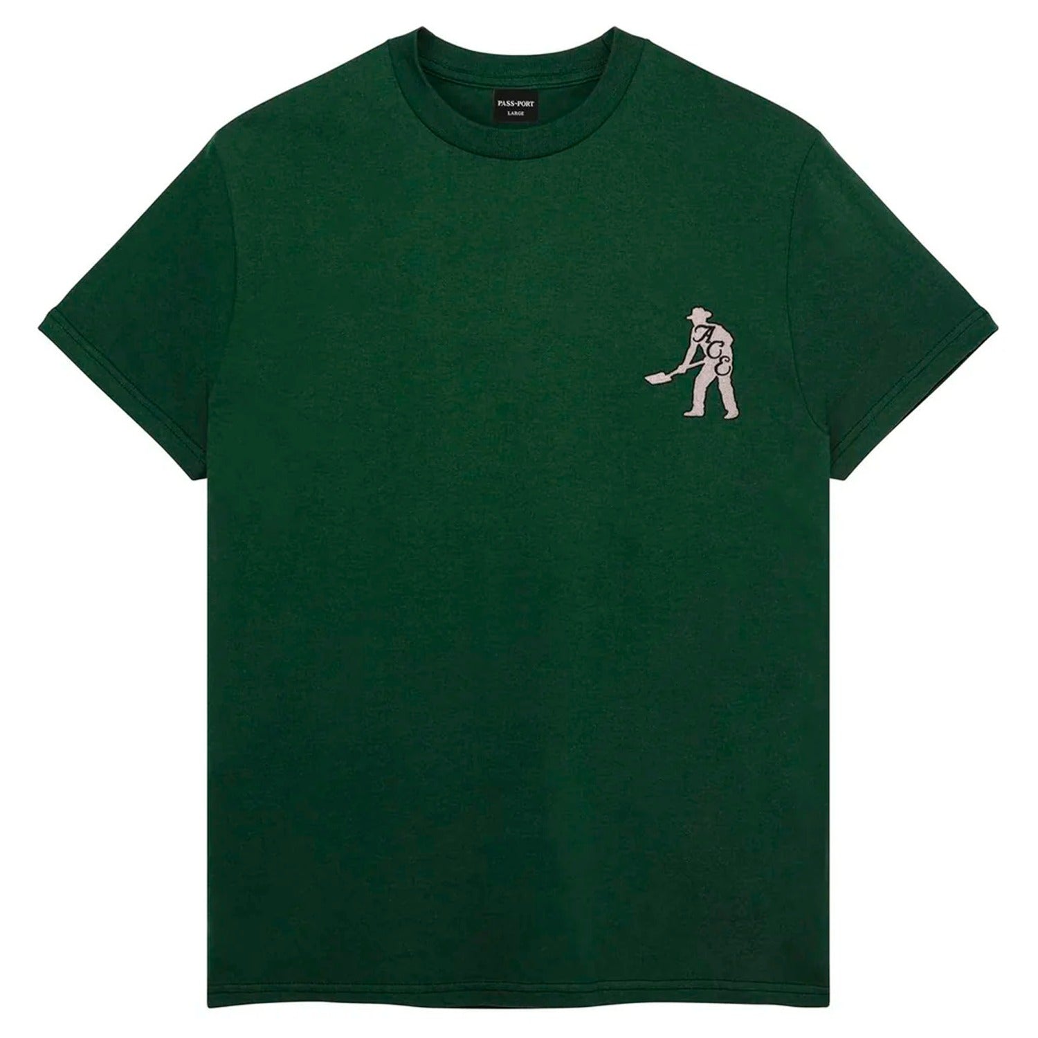 Polo ACE x Passport Spade bordado green