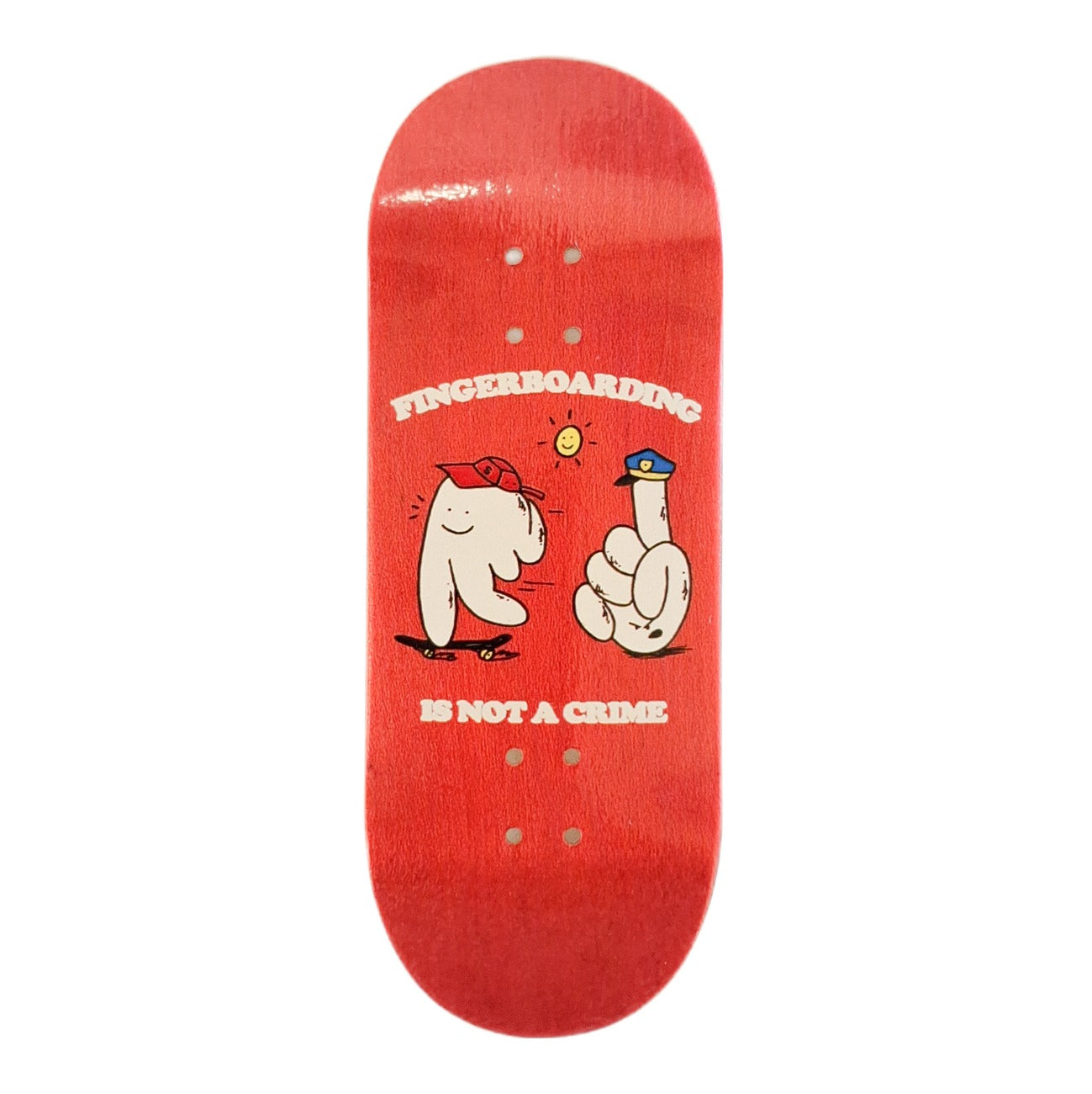 Tabla de Fingerboard Spark Fingerboarding is not a crime red