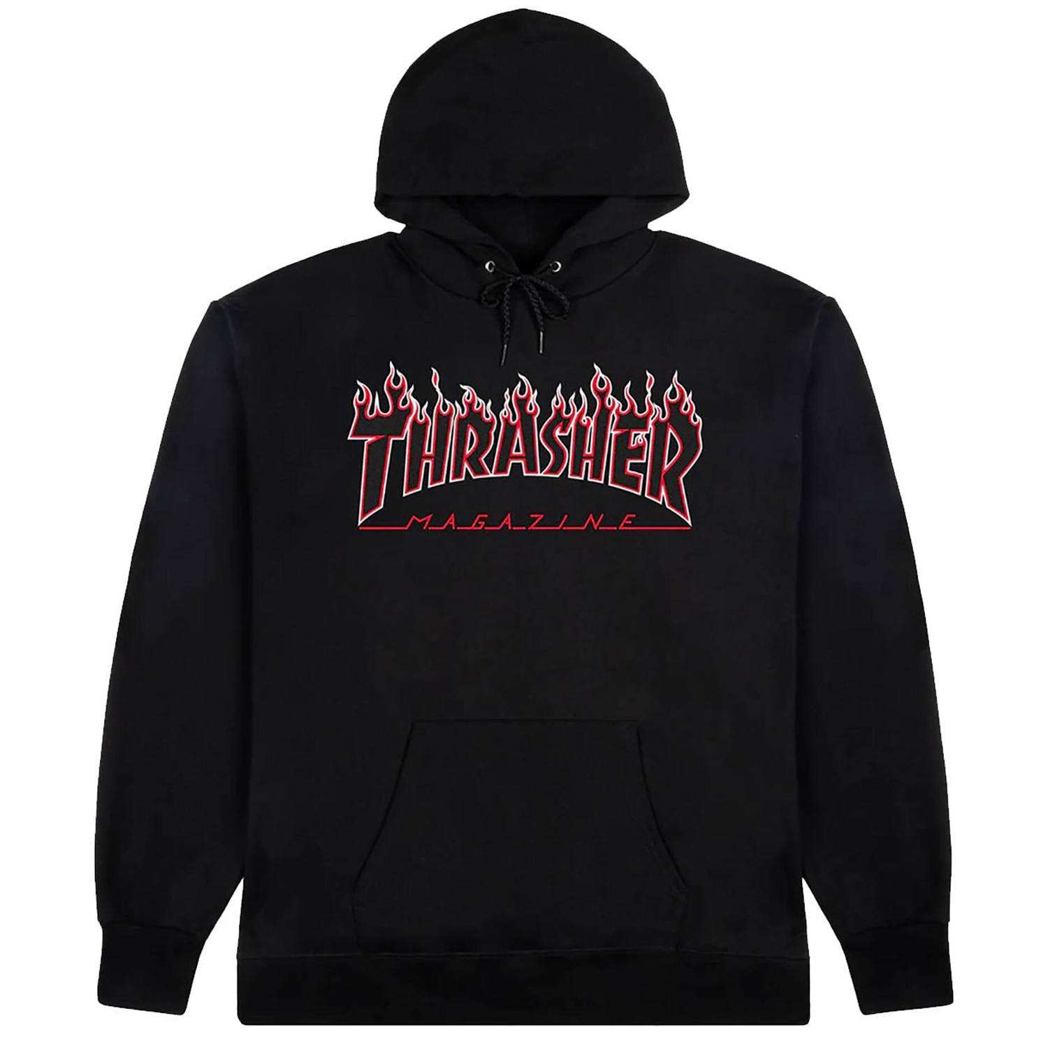 Capucha Thrasher - Flame black/red