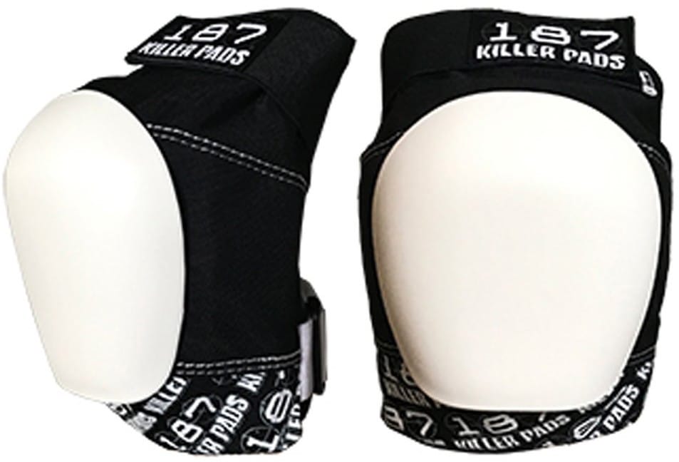 Proteccion Pro Knee Pad Black-White w/ White Cap