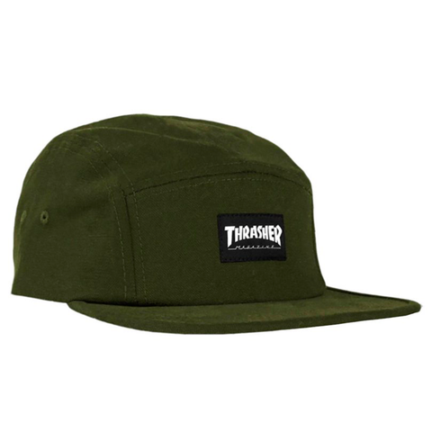 Gorra Thrasher 5 panel army green