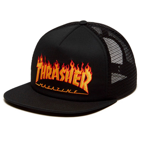 Gorra Thrasher - trucker flame bordada