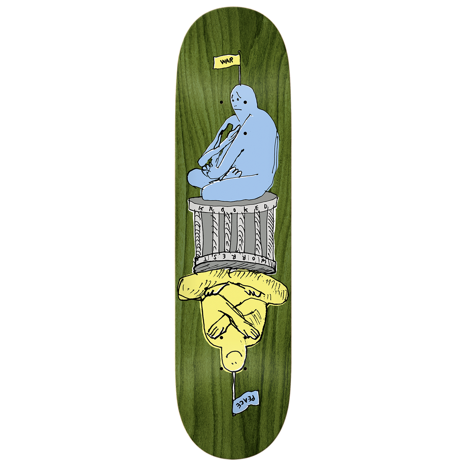 Tabla Krooked Worrest Peace War - 8.25''