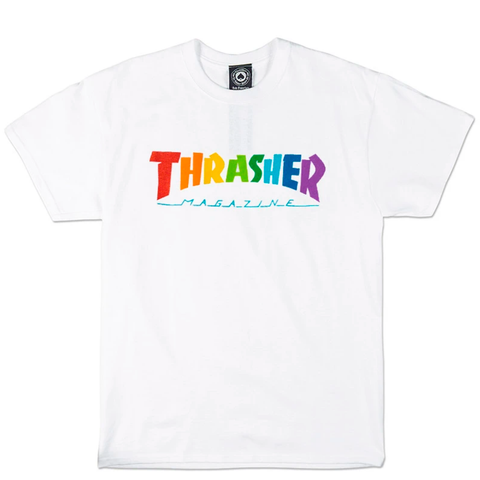 Polo Thrasher Rainbow White