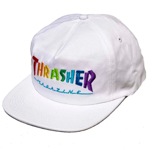 Gorra Thrasher Rainbow white